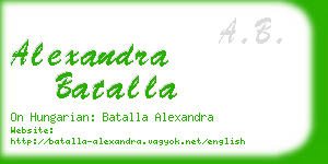 alexandra batalla business card